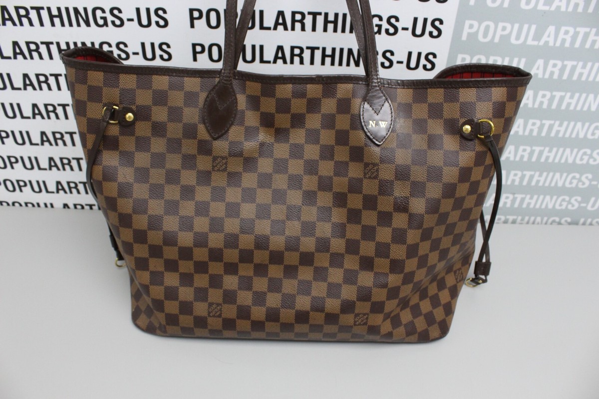 Louis Vuitton N41357 Neverfull NM GM Damier Red Interior Tote Bag
