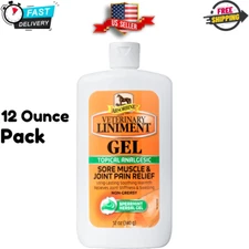 Absorbine Veterinary Liniment Gel Topical Analgesic Sore Muscle JointPain 12Oz..