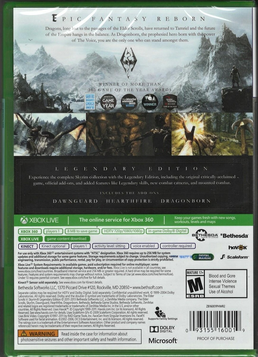 Elder Scrolls V: Skyrim (輸入版) - Xbox360 Amazon.com: The Elder Scrolls V: Skyrim - Xbox 360 : Video Games
