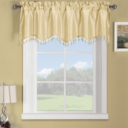 Luxury Decorative Soho Straight Valance Single Piece 70" X 17" Polyester Valance - Picture 6 of 11