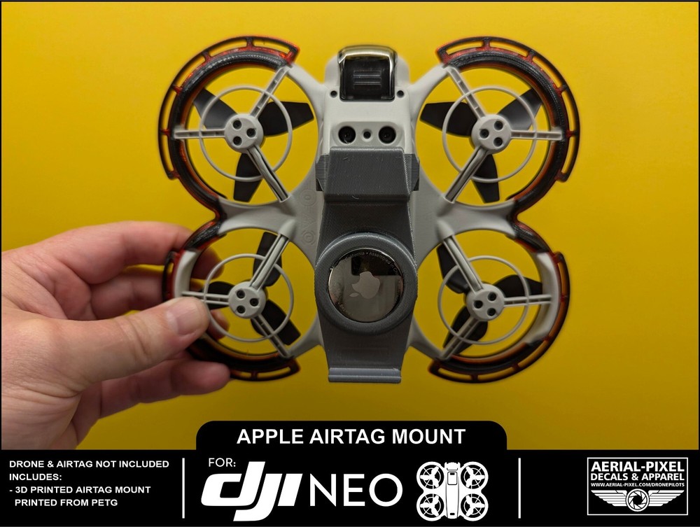 DJI Neo Clip-On Mount for Apple AirTag with Secure Attach Feature