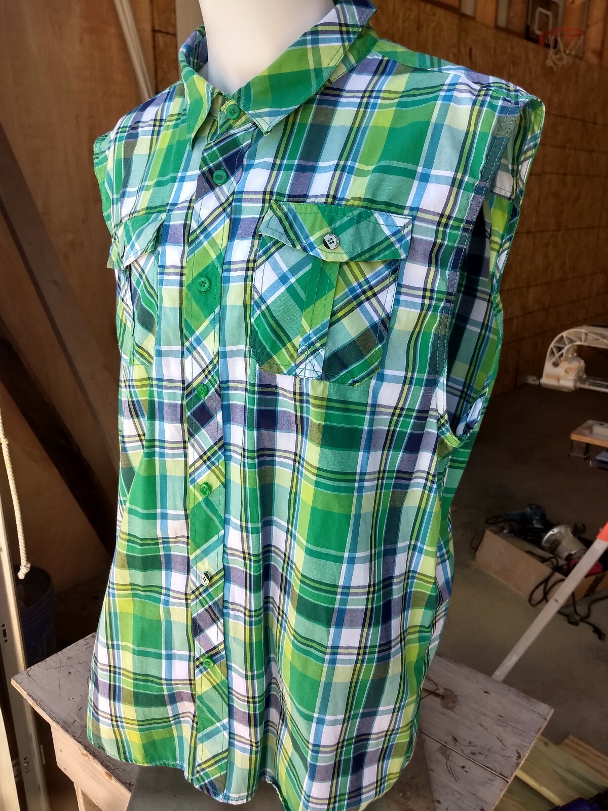 Men's PJ Larry Cable Guy style redneck sleeveless cou… - Gem