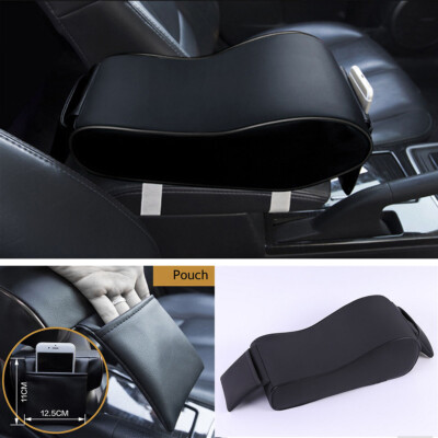 Universal Memory Foam Armrest Cover - Waterproof Center Console Pad For Cars, Trucks & SUVs (Black)