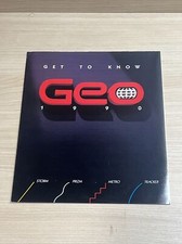 1990 Geo Storm Prizm Metro Tracker Sales Brochure Storm Poster Original
