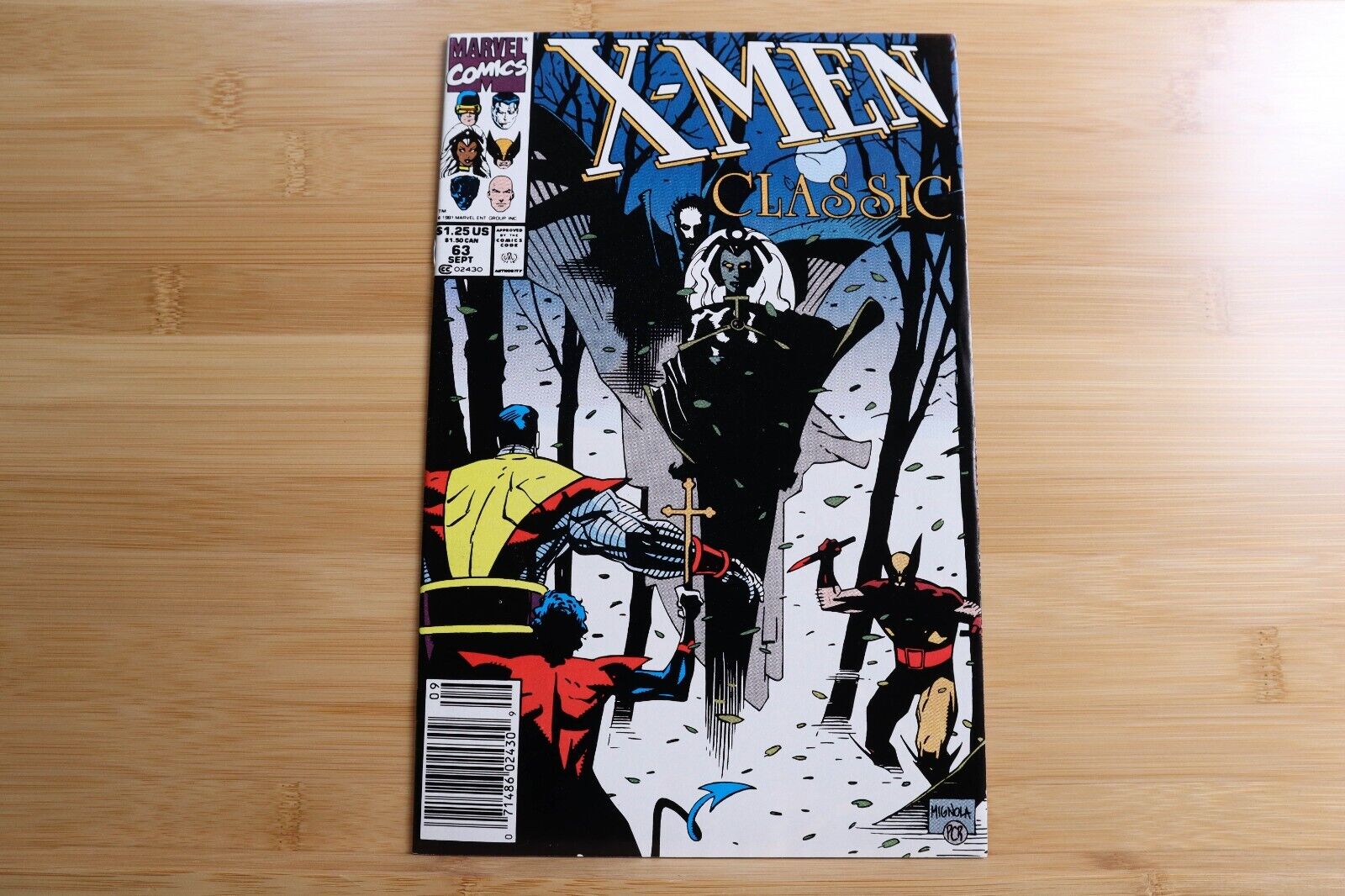 X-Men Classic #63 Newsstand Marvel Mike Mignola 159 Reprint Dracula - 1991