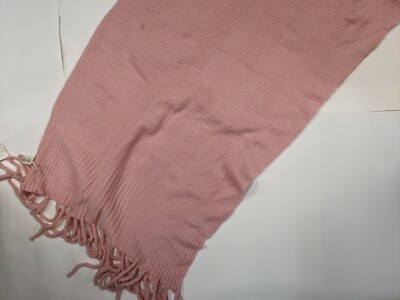 Free People Jaden Rib Knit Blanket Scarf Pink Size (1SZ) *Read