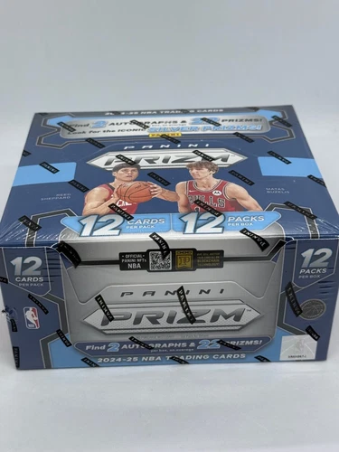 (1) FACTORY SEALED 2024-25 Panini Prizm Basketball NBA Hobby Box 2 AUTOS PER BOX