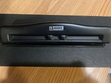 ACCO Mutual 20 Adjustable 3-Hole Paper Punch Covered Bottom Heavy Duty Metal