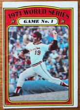 1972 Topps World Series Game 1 Dave McNally #223 - EX - Pirates vs. Orioles
