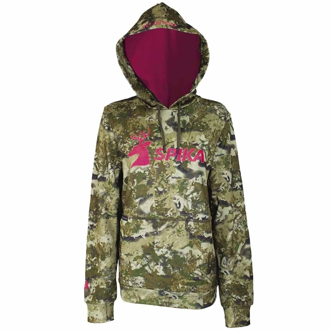 SPIKA Women's Biarri Camo Hoodie Ladies Hunting Clothing XS