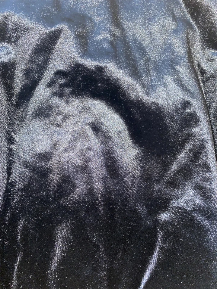 Gymboree Niña Talla XL 14 Chaqueta Terciopelo Negro Cremallera Abrigo Calentamiento Foto 4 de 4