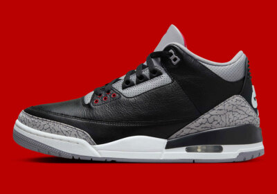 Nike Air Jordan 3 ブラック/グレー/レッド Nike Air Jordan 3 Retro OG 2024 Black Cement Grey Fire Red Sail