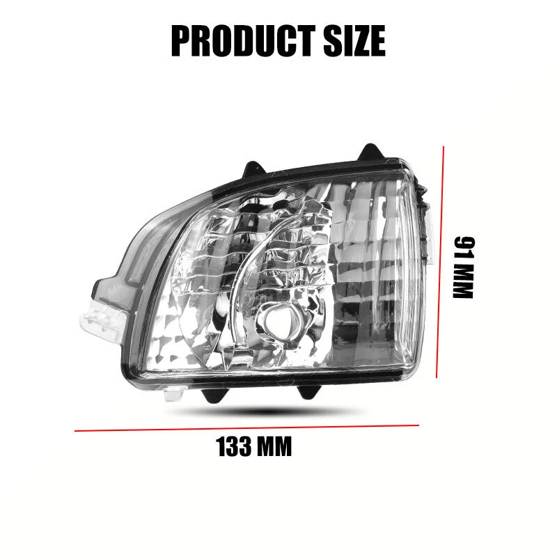 2X Lente de lámpara indicadora lateral izquierda+derecha para Volvo XC90 XC70 Foto 4 de 4