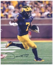 DONOVAN EDWARDS - Signed/Autographed - MICHIGAN WOLVERINES 8x10 Photo CJ w/COA