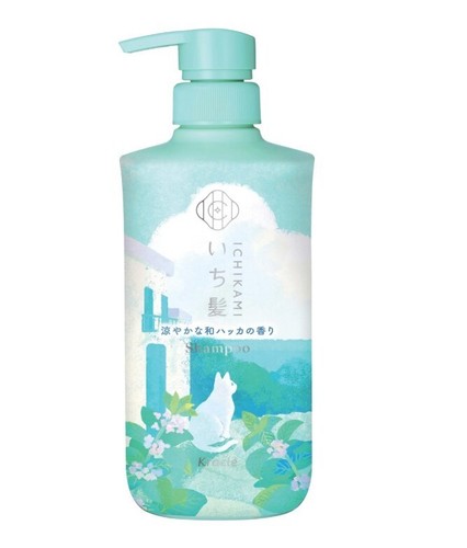 Kracie ICHIKAMI Cool Mint Hair Care Shampoo & Conditioner [Limited Edition Set] - Picture 2 of 3