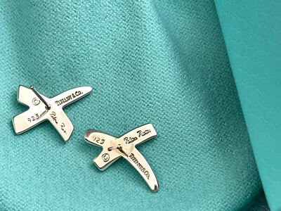 Tiffany & Co. X ピアス シルバー Tiffany & Co. Vintage Sterling Silver Kiss X Earrings Large
