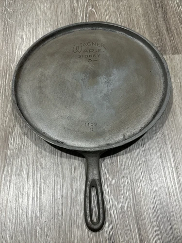 Wagner Ware Sidney O Cast Iron Round Griddle Skillet 1109 D 1930’s