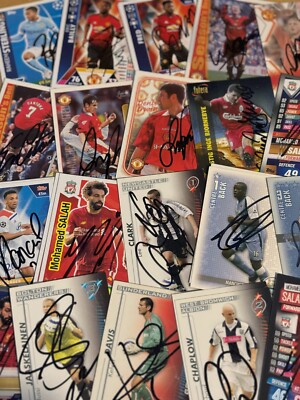 match attax, Shoot Out und andere signierte Karten.29
