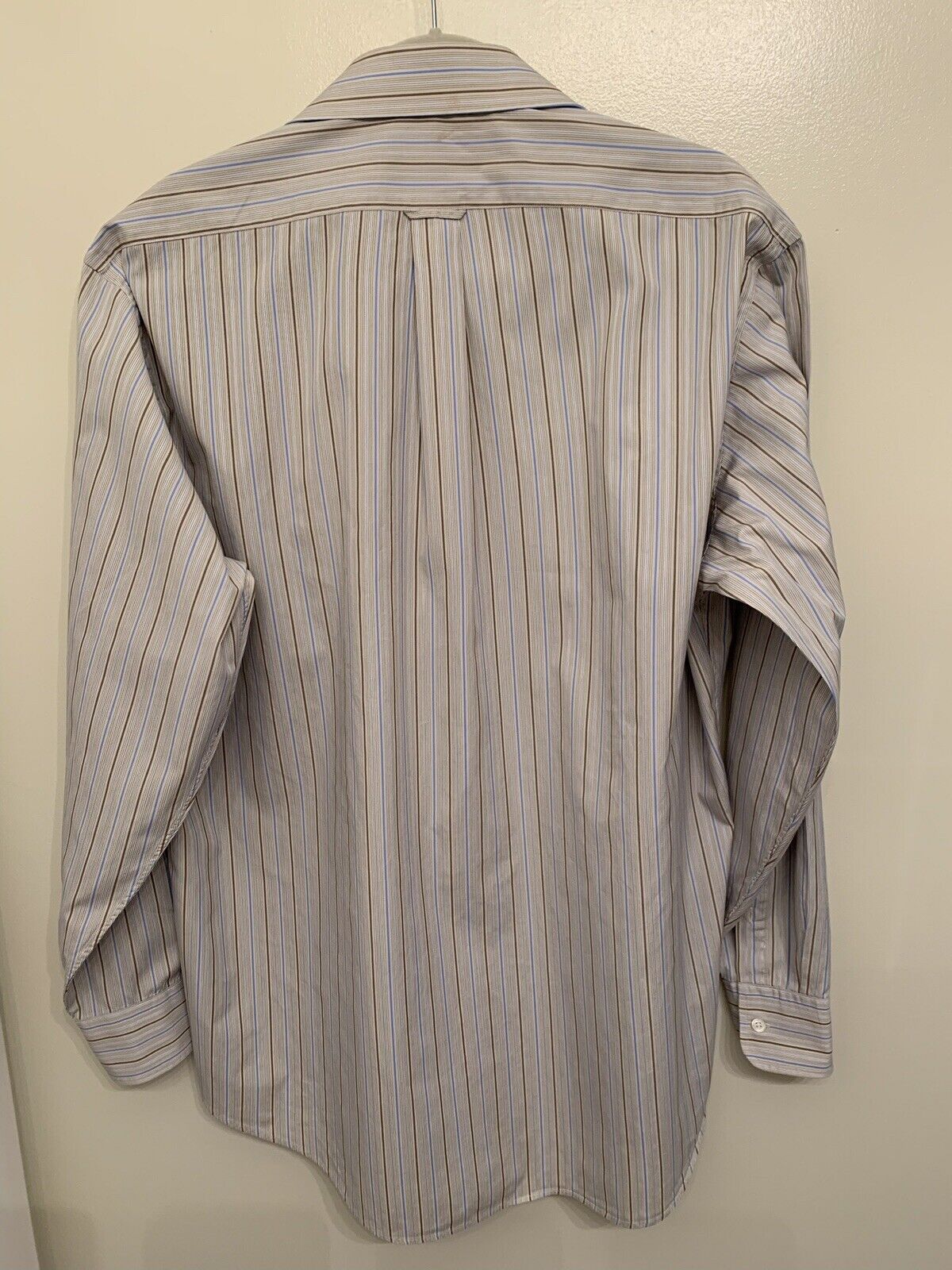 Faconnable Long Sleeve button up Striped shirt si… - image 4