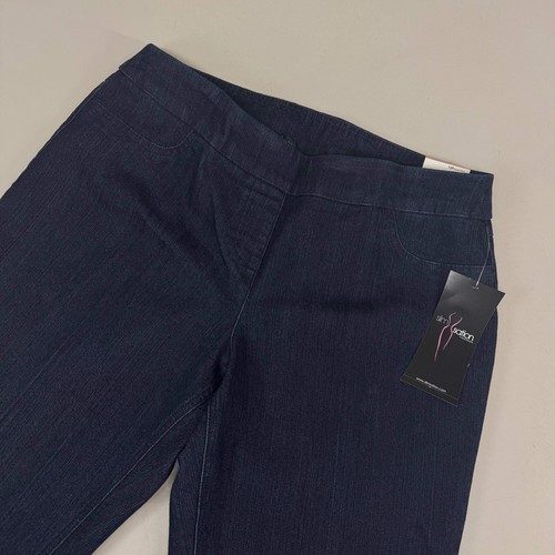 MULTIPLES Ankle Pants Petite Women's Sz 12P Denim M2523P - Picture 2 of 9