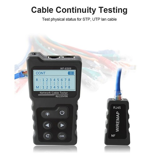 Cable Checker 3 Scan Modes Easy to Use Telephone Line Tester Lightweight - Afbeelding 2 van 10