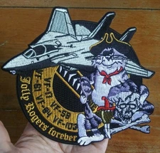 TOMCAT Jolly Rogers forever VF-17 VF-5B VF-61 VF-84 VF-103 Large Navy Patch