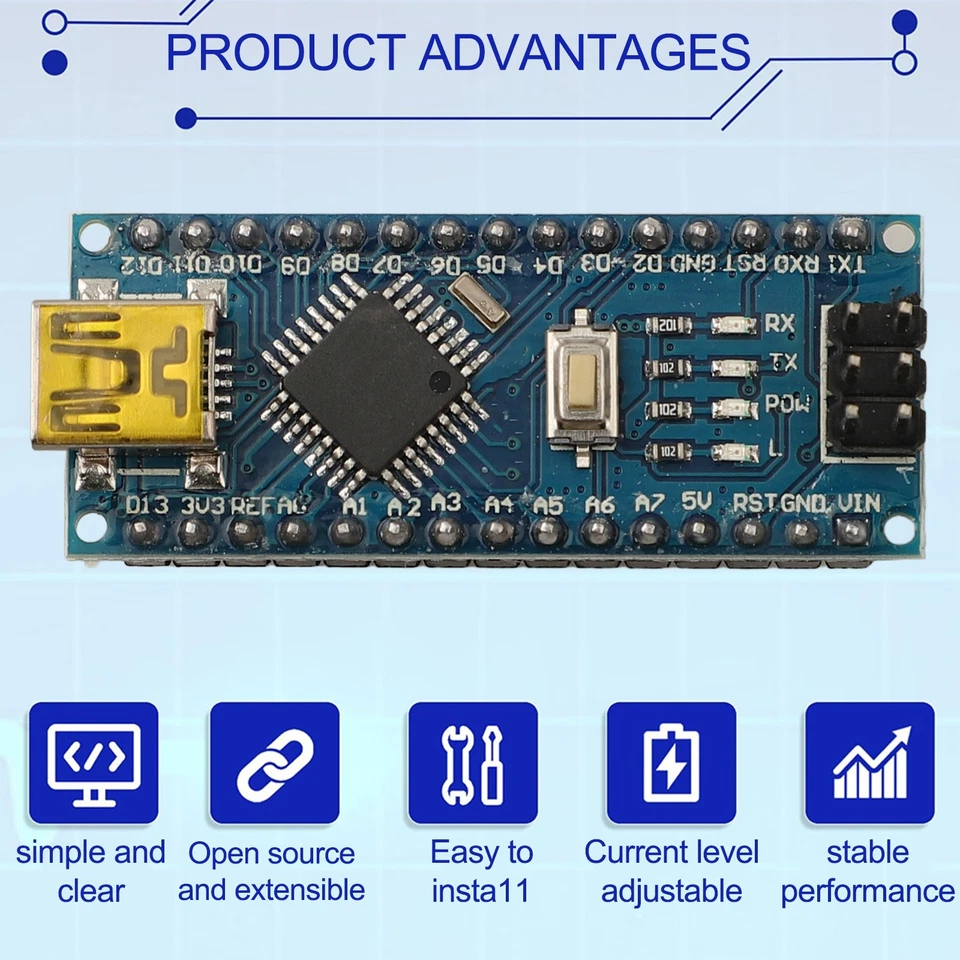 3er Set vorgel?tet f??r Nano Boards und Zubeh?r f??r Arduino Einsatz - Image 4 of 4