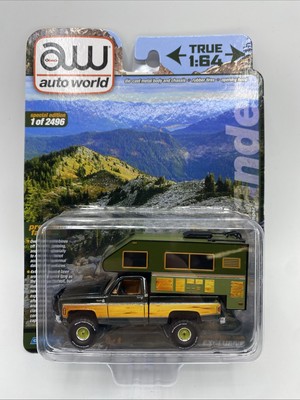 Auto World Exclusive 1980 Chevy K10 Silverado with Camper limited Edition 1/2496