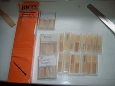 Clarinet Reeds. B Flat. rico-boosey and hawkes-2.5- 24 in total.