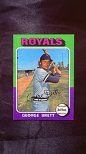 George Brett (HOF),1975, Topps (Rookie) Baseball Card, Superbly Centered