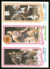 1980-81 Topps Toby Knight / Paul Westphal / Charlie Scott TL #77 / 168 / 188