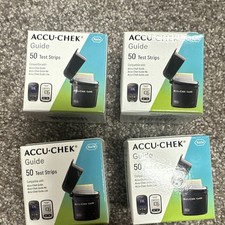 ACCU-CHEK Guide Glucose Test Strips 200 Total 4x50 Exp 2027-09-02