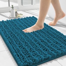 Bathroom Rugs Mat 24x16, Extra Soft Absorbent Chenille Bath Rugs, Non Slip