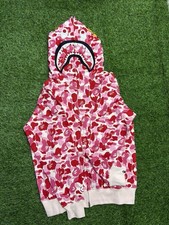 Pink Bape Hoodie Size L