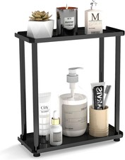 2-Tier Bathroom Countertop Organizer Sink Counter Shelf for Vanity Storage, Make