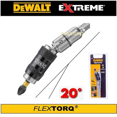 DeWalt Winkel-Bithalter FlexTorq schwenkbarer magnetischer Adapter Grad geneigt PZ2 Bit