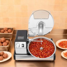 250W 5L Commercial Food Processor Stainless Steel 20rpm Meat Grinder Mincer 110V