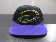 VINTAGE Tampa Bay Rays Hat Cap Snap Back Black Purple Devil Rays Baseball Mens