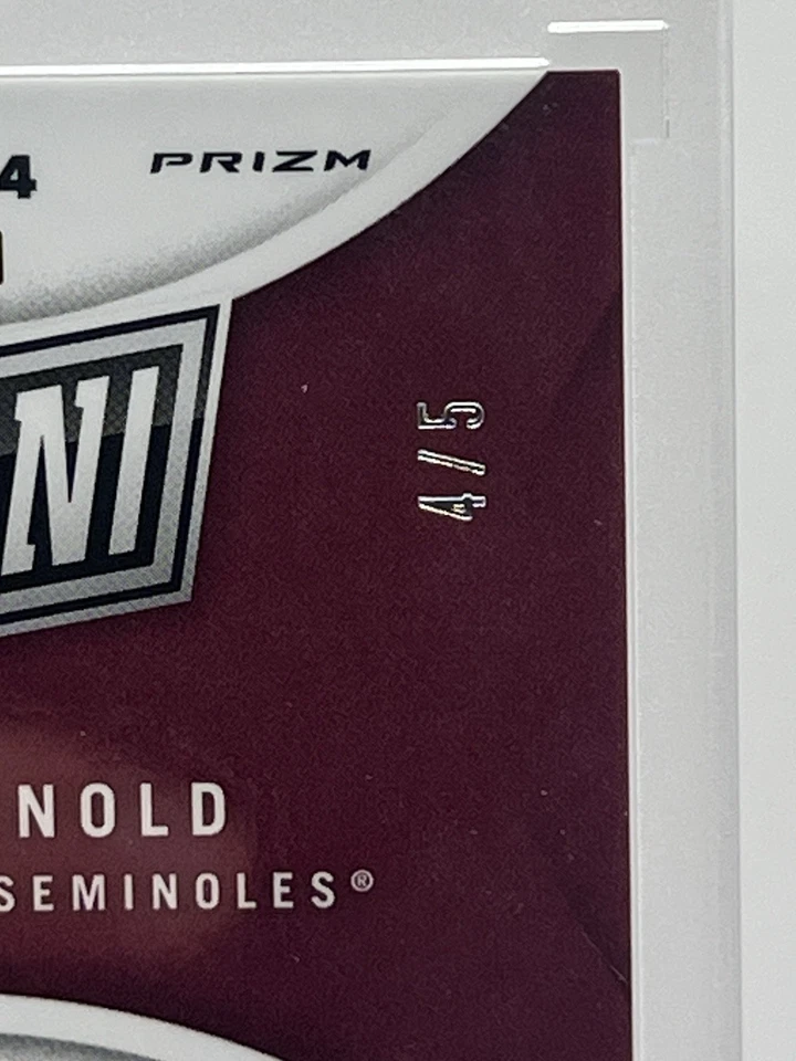 Jamie Arnold 2025 Panini National VIP Gold Pack #RP14 AUTO 4/5! - Image 4 of 4