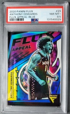 2020-21 Panini Flux - Flux Appeal Anthony Edwards #29 Blue Prizm