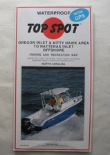 Top Spot N243 Waterproof GPS Map Offshore Oregon Inlet/Kitty Hawk