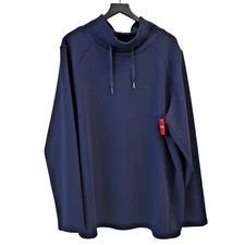 Spanx Classic Navy Airessentials Pullover Sweatshirt Size 3X 50234R