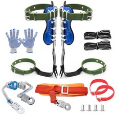 Tree Climbing Spikes, Tree Climbing Gear with Adjustable Climbing Belt- Tree ...