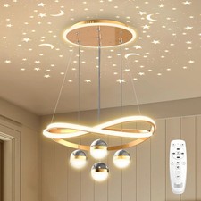 Modern Gold LED Chandeliers Dimmable Pendant Light Dining Room Light Fixtures