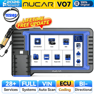 MUCAR VO7 Bidirectional Scanner  ECU Coding Tool All System Diagnostic Scan FREE