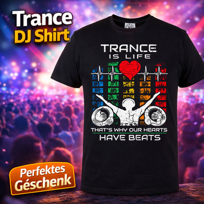 Herren T-Shirt Trance DJ Musik Festival Rave Geschenk Party Shirt Baumwolle