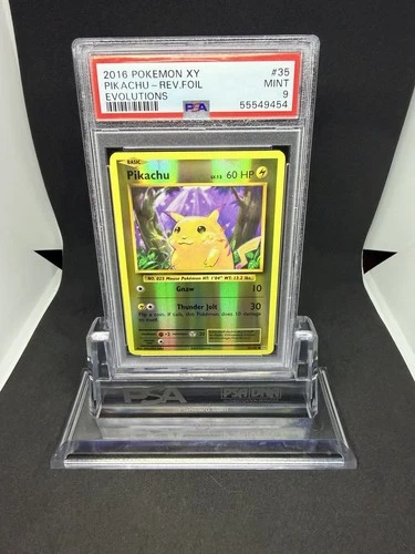 2016 Pokemon Pikachu Reverse Foil XY Evolutions #35 PSA 9