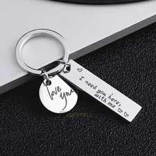 Safe Driving I Need You Here With Me Keychain Reminder - Xmas Gifts