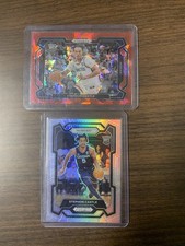 2024 Stephon Castle Set Of 2 Prizm Draft Picks (Red Cracked Ice & Silver) (RC)