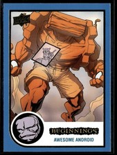 2023 Upper Deck Marvel Beginnings Blue #111 Awesome Android